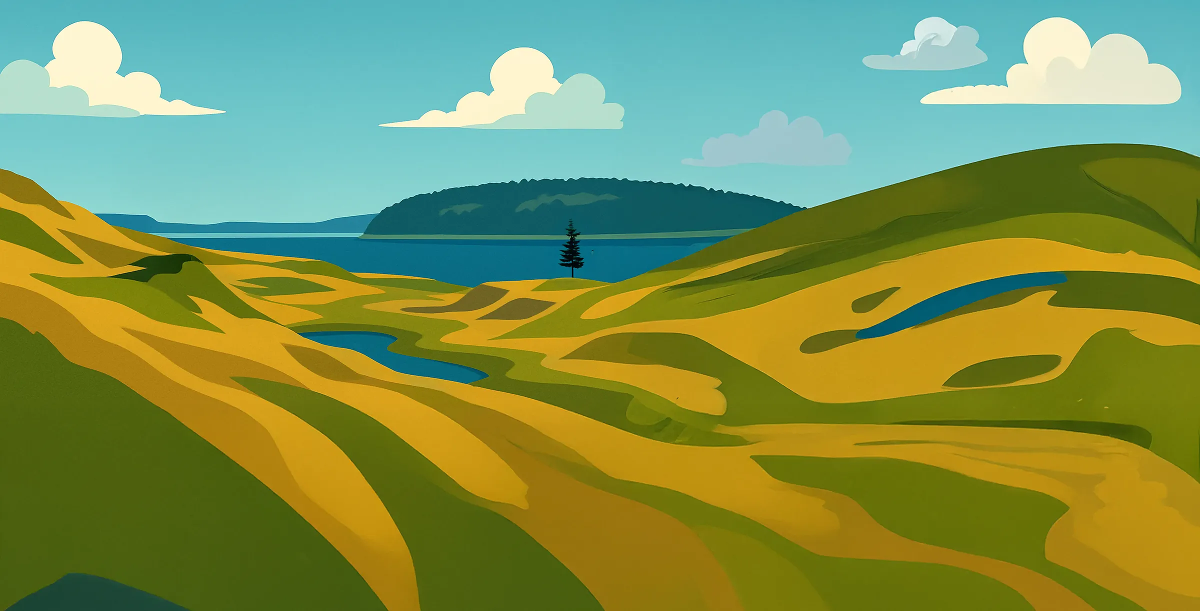 Majestic mountain lake